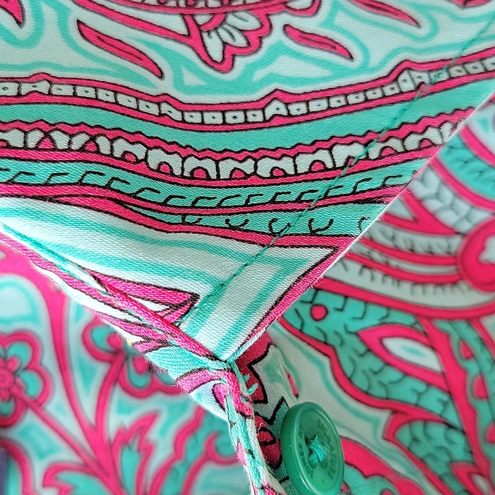 Jones New York Paisley Button Up Shirt Top Blouse Signature Woman 3X - Picture 5 of 9